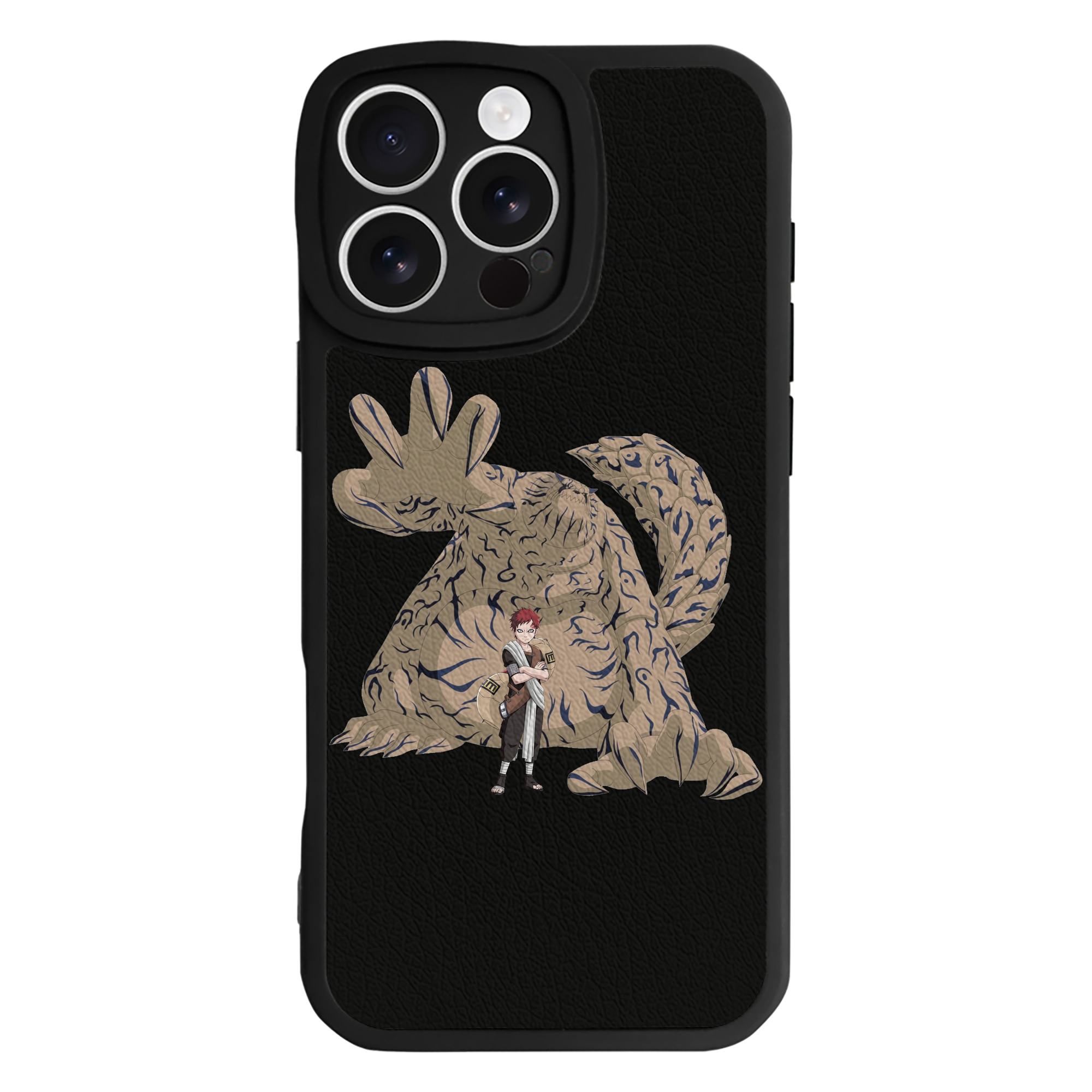 （画像用） NARUTO -ナルト- ガアラ Gaara 【iPhone 16シリーズ対応】シリコンスマホケース（レザー調） 材質：シリコン